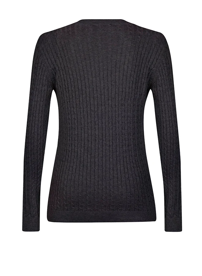 FELIX HARDY V-Neck Cable Knit Pullover