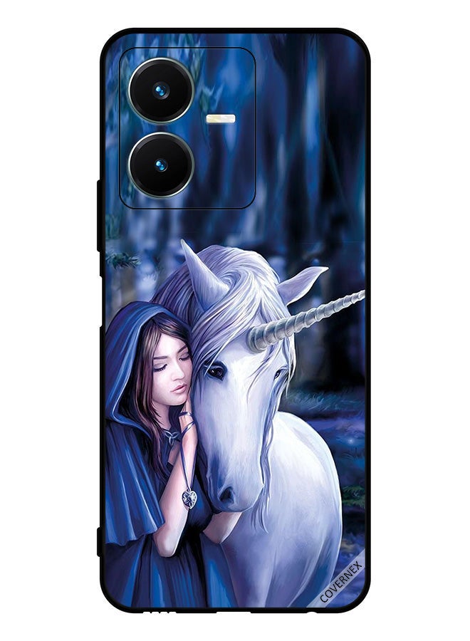 Covernex Protective Case Cover For vivo Y22 Girl Love Unicorn - Image 1