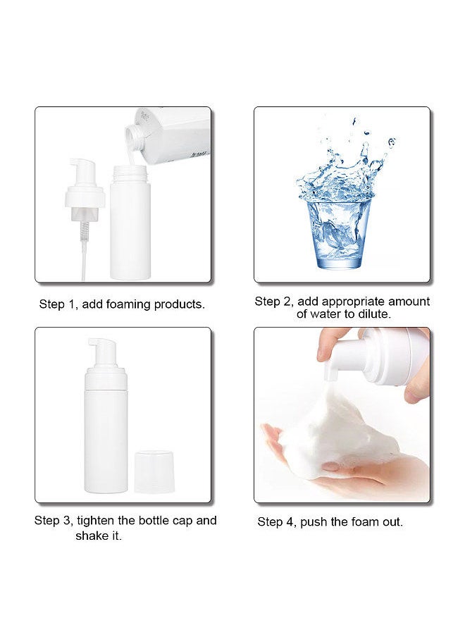 Generic - 1pc 150ML(5.2oz) Foam Bottle Mousse Soap Foaming Pump Bottle Plastic White Empty Refillable Portable Travel - Image 1