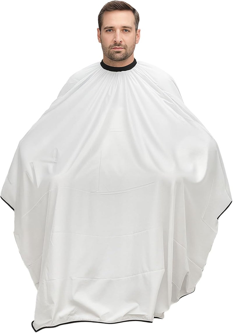 Haircutting Cape Breathable Professional, Barber Cape Adults 55.1 x 68.9 in / 140 x 175 cm, Soft Fabric for Salon Home Use, Men Lightweight Non-Stick - Image 1