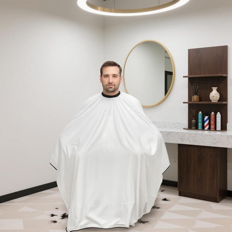 Haircutting Cape Breathable Professional, Barber Cape Adults 55.1 x 68.9 in / 140 x 175 cm, Soft Fabric for Salon Home Use, Men Lightweight Non-Stick - Image 4