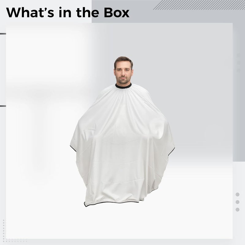 Haircutting Cape Breathable Professional, Barber Cape Adults 55.1 x 68.9 in / 140 x 175 cm, Soft Fabric for Salon Home Use, Men Lightweight Non-Stick - Image 3