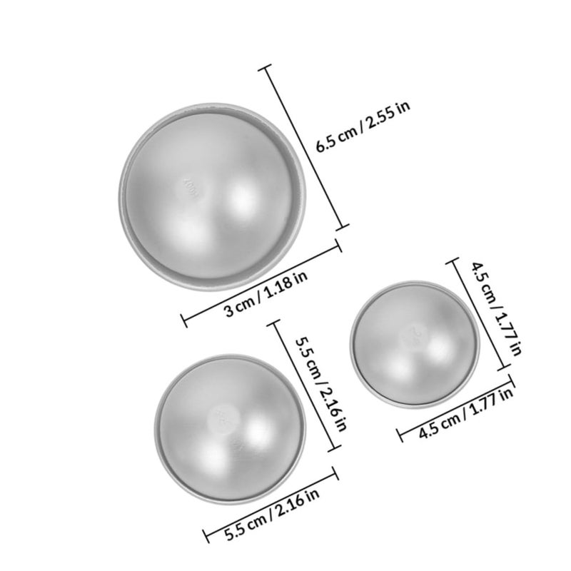 Aluminium Alloy Bath Bomb Mold Set 16 Pcs DIY Soap Sphere Craft Making Supplies - Image 3