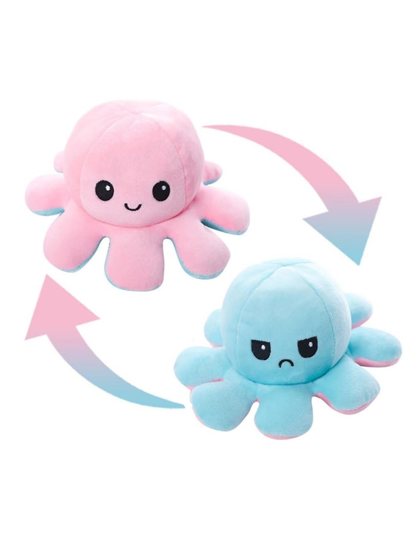 Raxoom Reversible Octopus Plush Doll Baby Reversible Plushie Stuffed Animal Cute Octopus Toys for Children Girls Boys Birthday Gift - Image 1