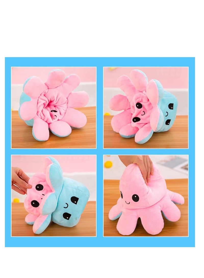 Raxoom Reversible Octopus Plush Doll Baby Reversible Plushie Stuffed Animal Cute Octopus Toys for Children Girls Boys Birthday Gift - Image 5