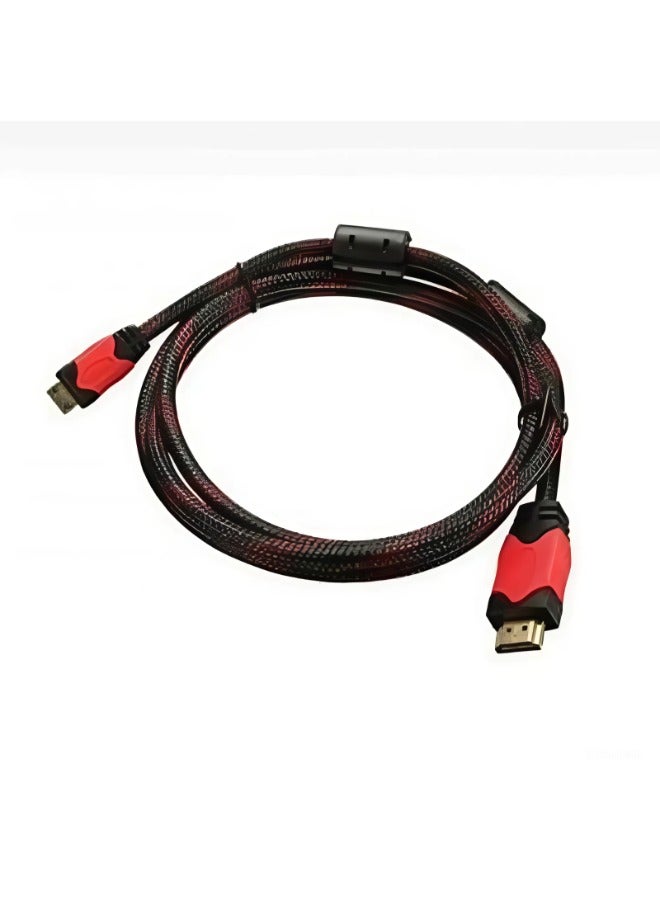 HDMI v1.4 cable, 3 meters long | High-speed wire with 3D ARC Ethernet | FHD 1080P,1080i,4K PS4 Xbox One Sky HD Laptop TV CCTV | gilded - Image 2