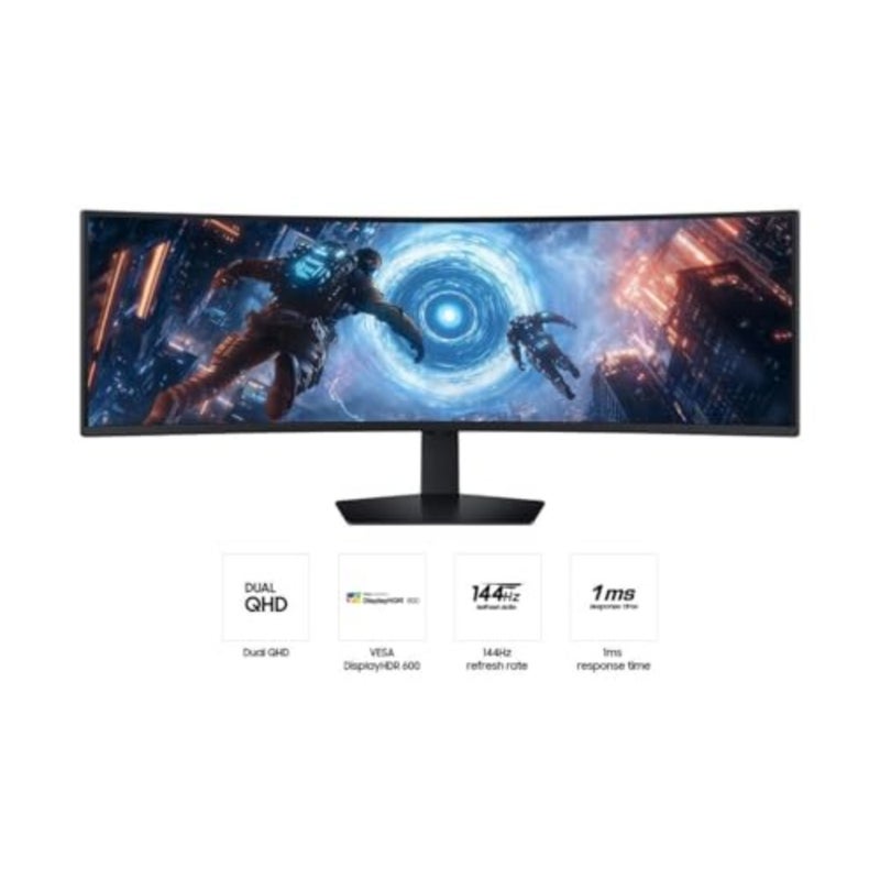 49 Inch Gaming Monitor Odyssey G9 G91F DQHD Resolution 1000R Curved Screen Refresh Rate 144Hz Response Time 1Ms Ergonomic Stand - LS49FG910EMXUE - Image 5