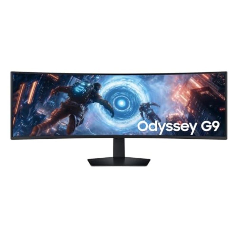 49 Inch Gaming Monitor Odyssey G9 G91F DQHD Resolution 1000R Curved Screen Refresh Rate 144Hz Response Time 1Ms Ergonomic Stand - LS49FG910EMXUE - Image 1