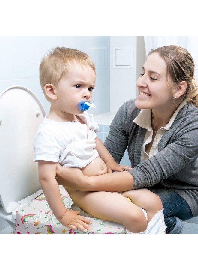 Reginary 50 Packs Disposable Toilet Seat Covers Extra Large Individually Wrapped for Kids and Adults, Portable Non Slip Waterproof Potty Seat Covers for Toddlers Potty Training, Travel (Unicorn) - Image 4