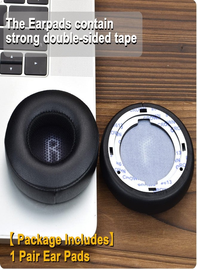 defean وسادات أذن E35 E45bt - قطع غيار وسادة الأذن البديلة من ديفين متوافقة مع سماعات JBL E35 E45bt E45 بلوتوث اللاسلكية، جلد أنعم، رغوة عازلة عالية الكثافة (أسود) - Image 5