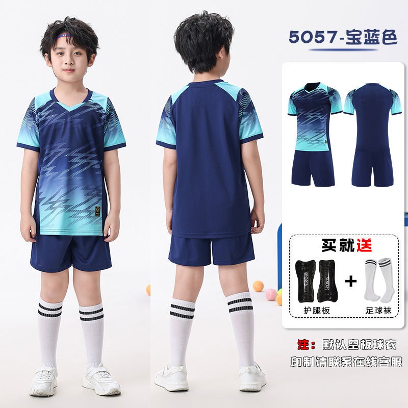 High-End Children'S Football Uniform Set, Breathable And Sweat-Absorbent Sports Football Game Training Uniform, Adult Football Jersey With Personalized Printing - Image 5
