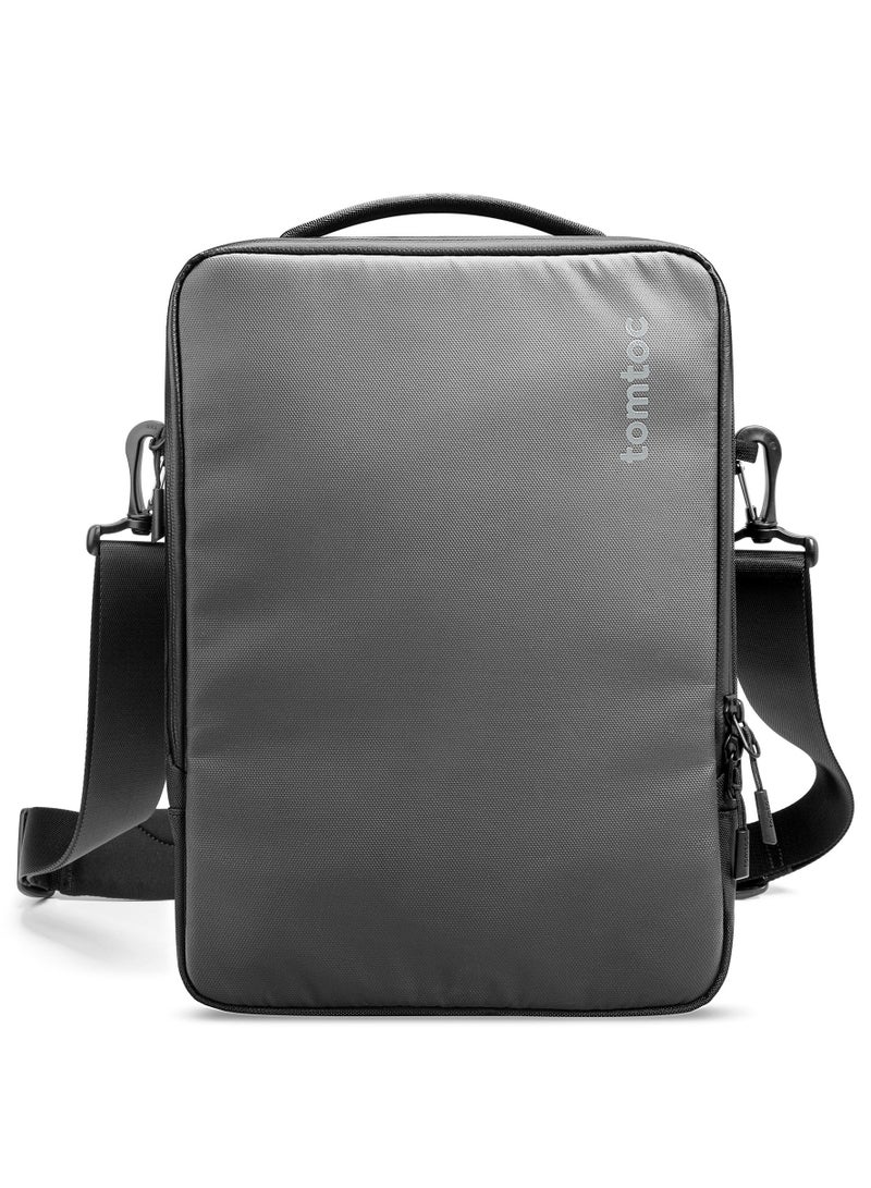 Tomtoc DefenderACE-A04 Eco-Friendly 14-Inch Laptop Shoulder Bag – Slim 360° Protective Sleeve with Strap, Water-Resistant Recycled Fabric – Compatible with MacBook Pro 14", MacBook Air M3/M2, Dell XPS 13, Surface Laptop 5  - Image 1
