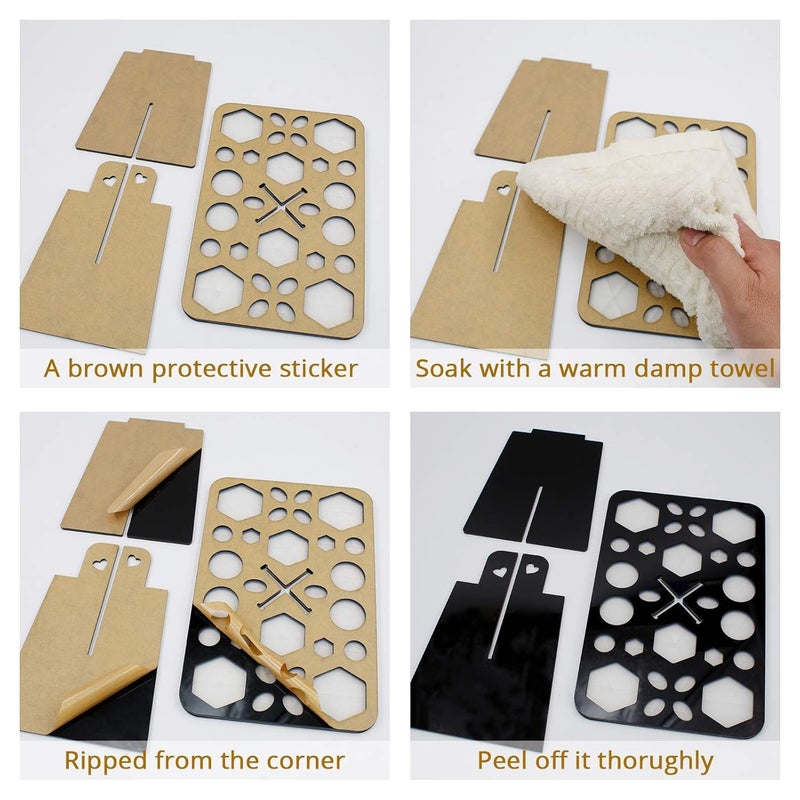 BEAKEY Make up Brush Drying Rack, Collapsible Makeup Brush Holder 28 Holes Makeup Brush Dryer Stand - Black - Image 3