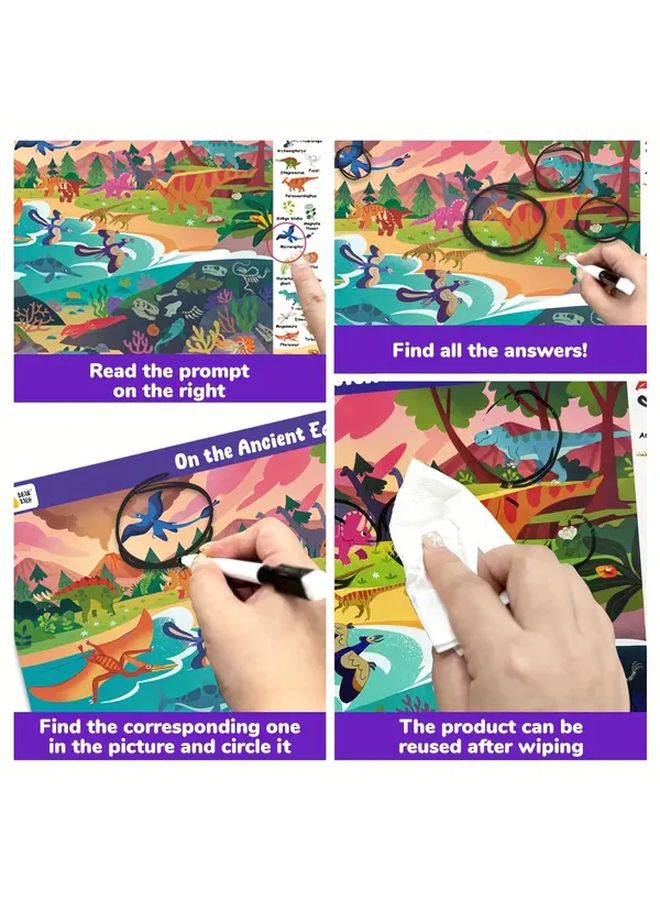 Set Of 3 Interactive Find The Hidden Objects Cards For Kids Theme B E - Image 4