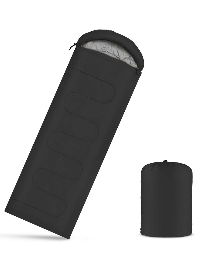 4-Season Camping Sleeping Bag, 210x75cm, 0.95kg – Portable Waterproof for Adults & Kids - Image 1