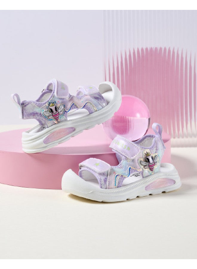 Bumblebee Baby Girls' Sandals - Toddler Summer Walking Shoes, Fashionable Open-toe Beach Sandals For Little Girls - Image 1