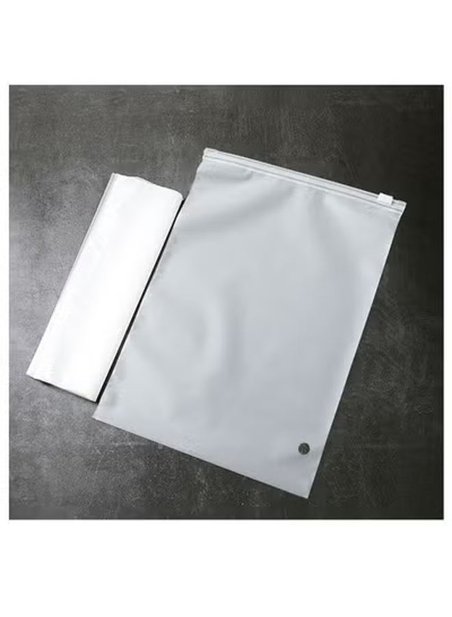 NKX 100 Clear Scrub Clothing Zipper Bags, Underwear Socks Clothes Storage Packaging Bags, Plastic Zip lock Bags