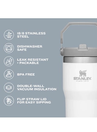 Stanley Stanley Stainless Steel Tumbler - Vacuum Insulated Water Bottle for Home, Office or Car Reusable Cup with Straw Leak Resistant Flip Cold for, 30oz - view 4