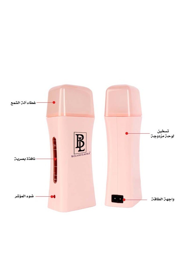 BOLAND LAURA Hair removal kit consisting of 100g honey wax, a heating device, 100 hair removal paper towels, and a spray to use before and after hair removal. - Image 5