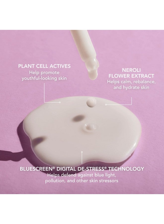 كولا قطرات حرير الشمس العضوية من كولا ومرطب للوجه بعامل حماية من الشمس 30، واقي شمس تم اختباره من قبل أطباء الجلدية بتقنية بلو سكرين الرقمية لإزالة التوتر من مستخلصات نباتية، 1 أونصة سائلة - Image 2