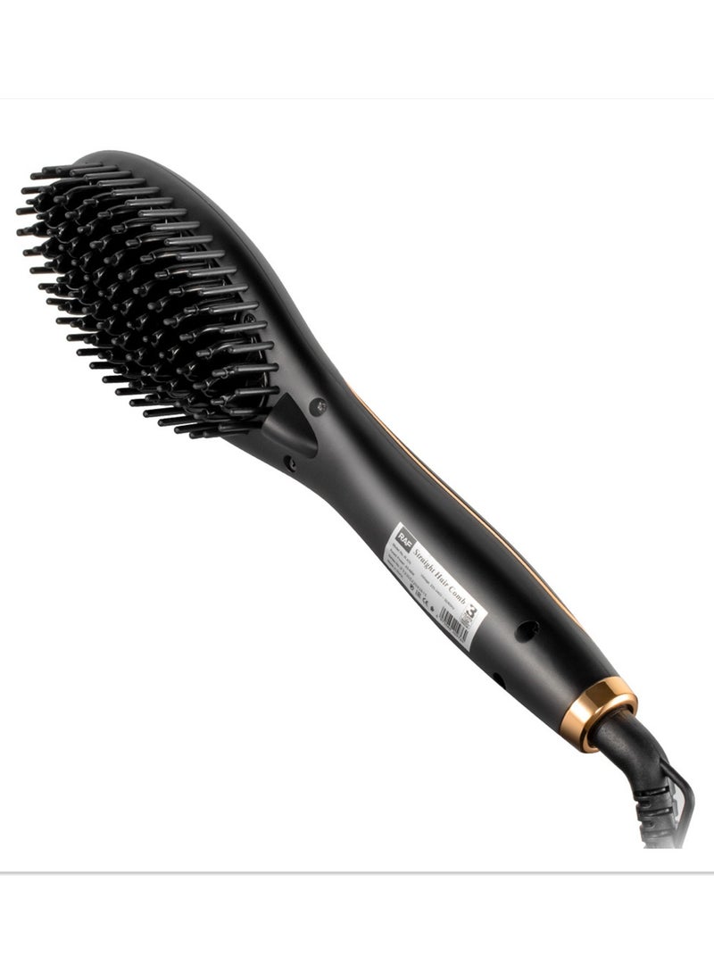 RAF R-405 Hair Straightener Brush 43-48W Ptc Heating  LED Screen Display For Soothing Hair Styling - Image 2