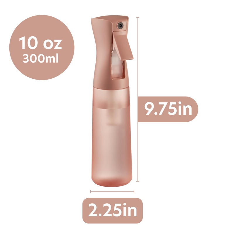 MIGHTY STRONG 10 OZ Continuous Spray Bottles - Ultra Fine Mist Sprayer | Water Spray Bottle For Hair Stuff, Mister Spray Bottle For Plants Mister | Hair Spray Bottles For Hairstyling, Cleaning, Salons - Image 2