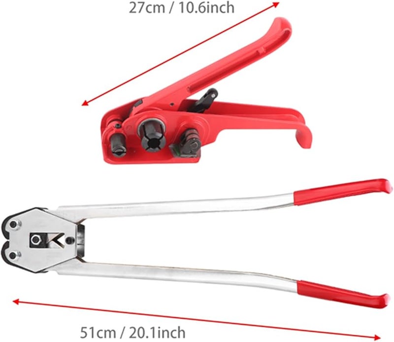 Manual PP PET Plastic Strapping Tensioner Tool Set for 0 47 0 75 Inch Width Banding Machine - Image 5