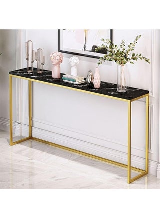White Gold Console Table, Glass Sofa Tables, Modern Open Hallway Table, Narrow Entryway Table, Slim Accent Porch Table, Couch Side Table with Golden Metal Frame, Easy Assembly - pzsku/Z08D6A4FC6C2DD104F0E8Z/45/_/1718091626/6bac71dd-bad5-4bcb-803c-b8f1d4f776c8