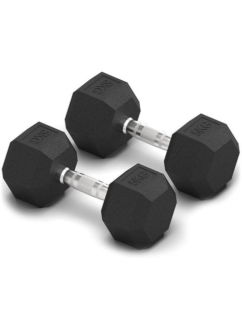 ZENO Dumbbells Set | Weights Dumbbells Set | Metal Dumbbells Pair | Hex Dumbbells For Workouts | Dumbbell Set For Home Training & Gym | Weights Set | Anti Slip & Anti Roll