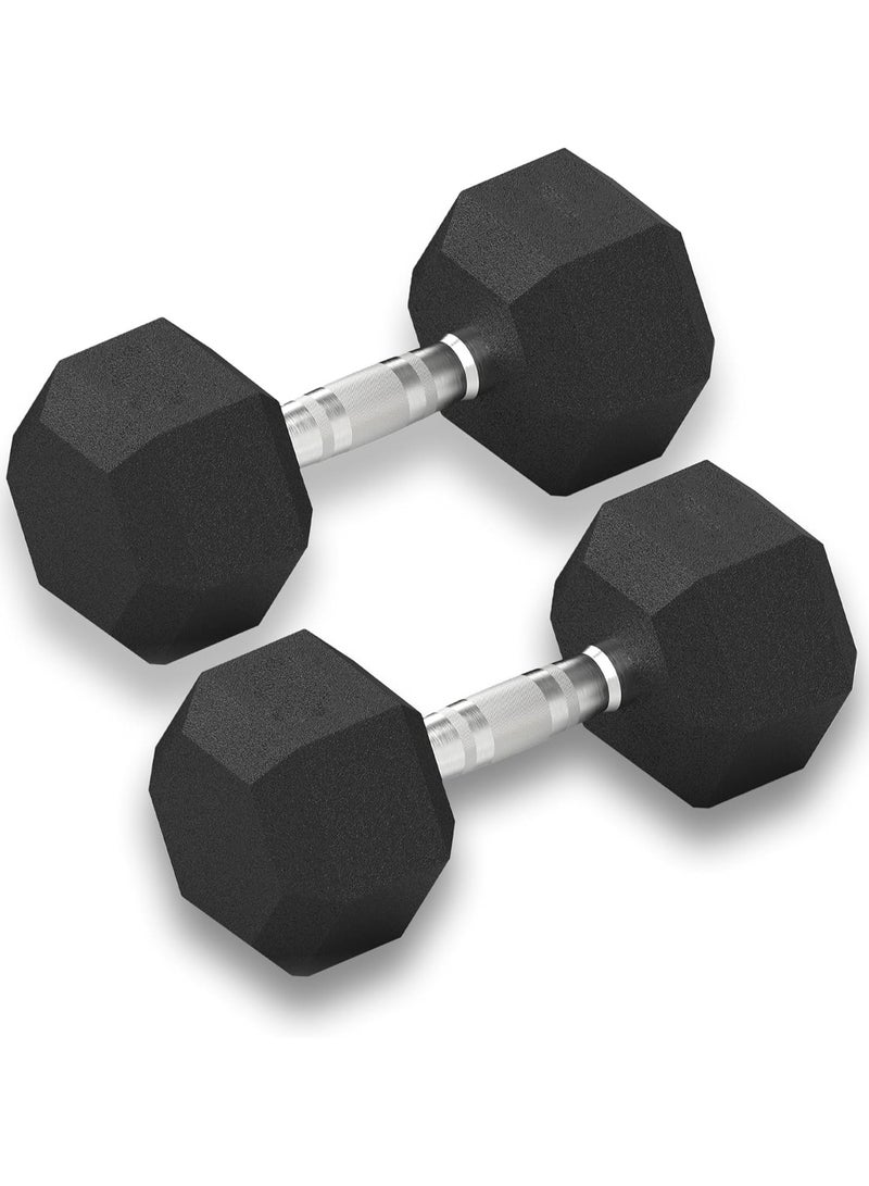 ZENO Dumbbells Set | Weights Dumbbells Set | Metal Dumbbells Pair | Hex Dumbbells For Workouts | Dumbbell Set For Home Training & Gym | Weights Set | Anti Slip & Anti Roll