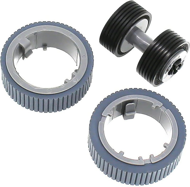 S-Union Replacement Scanner Brake and Pick Roller Set Compatible with Fujitsu Fi-7160 Fi-7180 Fi-7260 Fi-7280 Part NO: PA03670-0001 PA03670-0002 Model: FI-C728PR FI-C728BR - Image 1