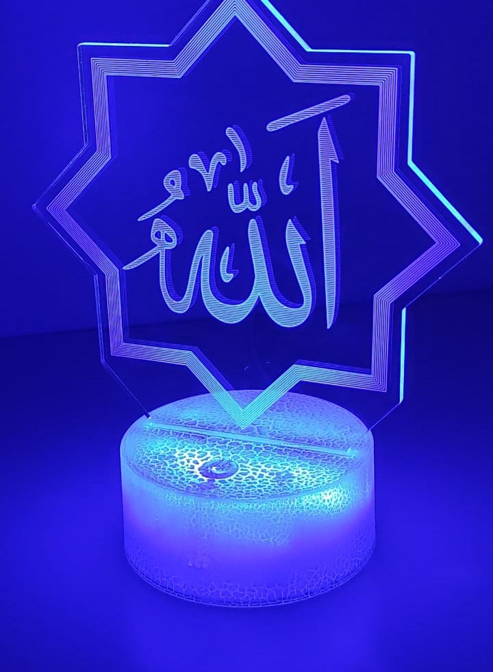 مصباح طاولة رمضان مبارك - هدية إسلامية متوهجة للعائلة والأصدقاء - Image 2