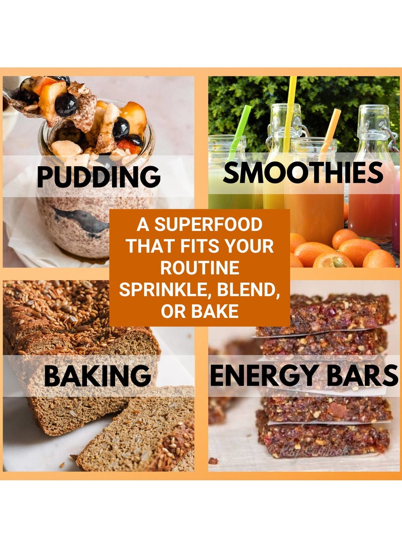 BLISS OF EARTH 100g Flax Seeds Raw Superfood for Weight Loss & Omega Rich High in Protein Pack of 3 - Image 4