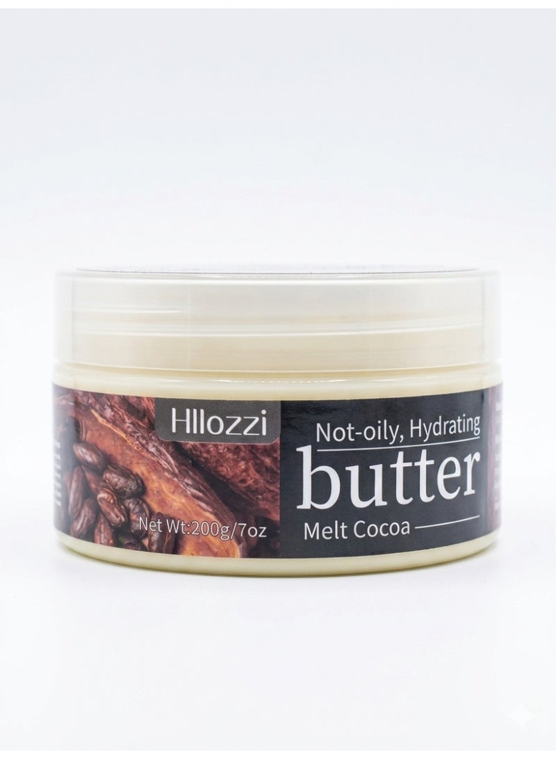 Hllozzi Moisturizing cocoa butter, the ideal choice for soft and radiant skin. 200g - Image 1