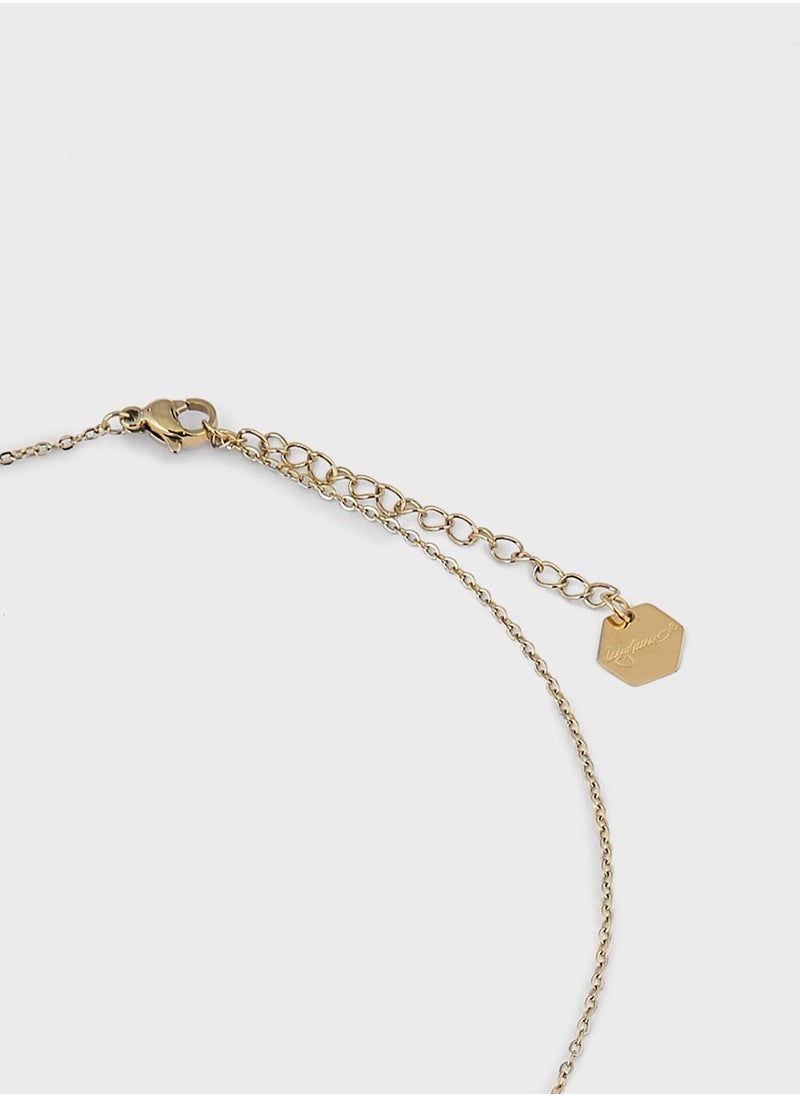 Lady Mauve ELIA SUN PEARL PENDANT NECKLACE  - Image 3