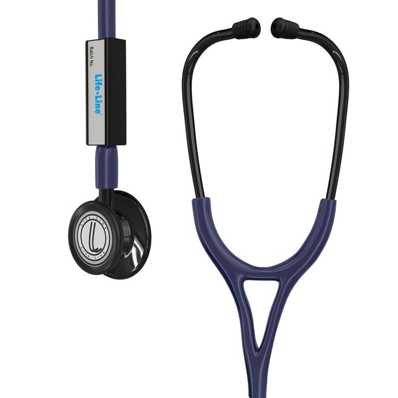 Lifeline L3 Titanium Stethoscope (Dark Blue) | Dual Side Diaphragm Chest Piece for Adult and Paediatric | 2-way Tube | Best for Doctors - Image 1