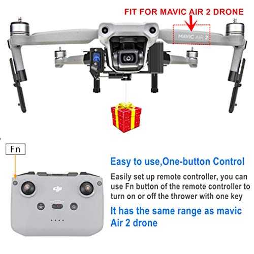 Hanatora Payload Airdrop Release Drop Device for DJI Air 2S,Mavic Air 2 Drone,Clip Delivery Transport Dropper,Wedding Fishing Bait Search & Rescue Kit Accessories - Image 2