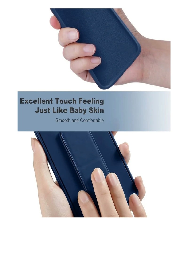 Generic - Case Cover For Apple iPhone 16 Pro With Magnetic Hand Grip 3 in 1 Blue - Image 1