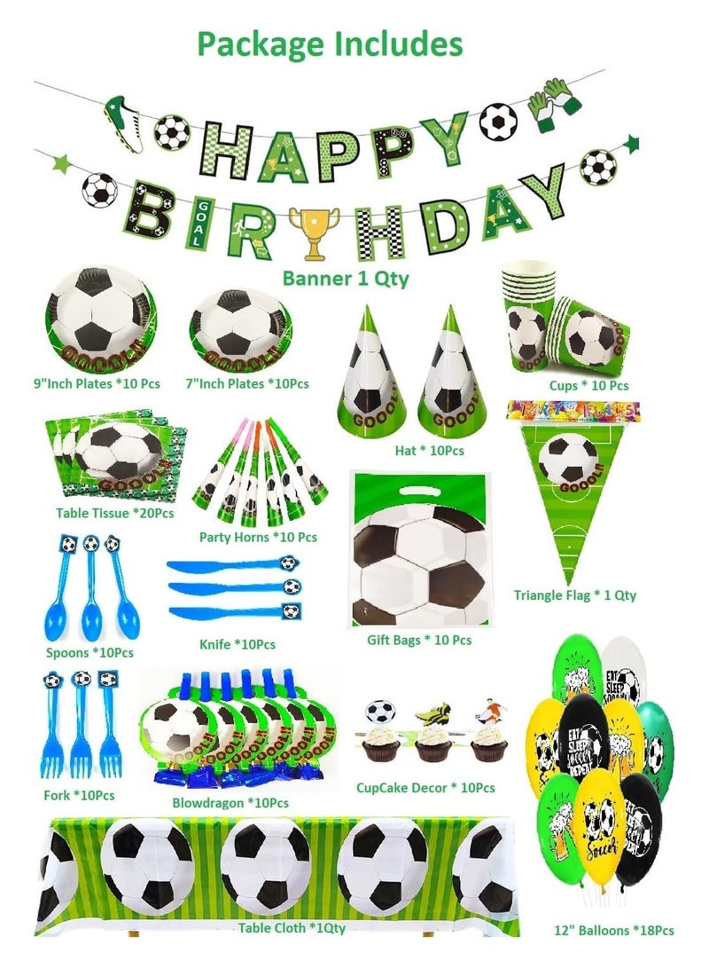 Football Birthday Party Decoration / Soccer Theme, Birthday Party Supplies , Party supplies kit, Decoration set - Image 2