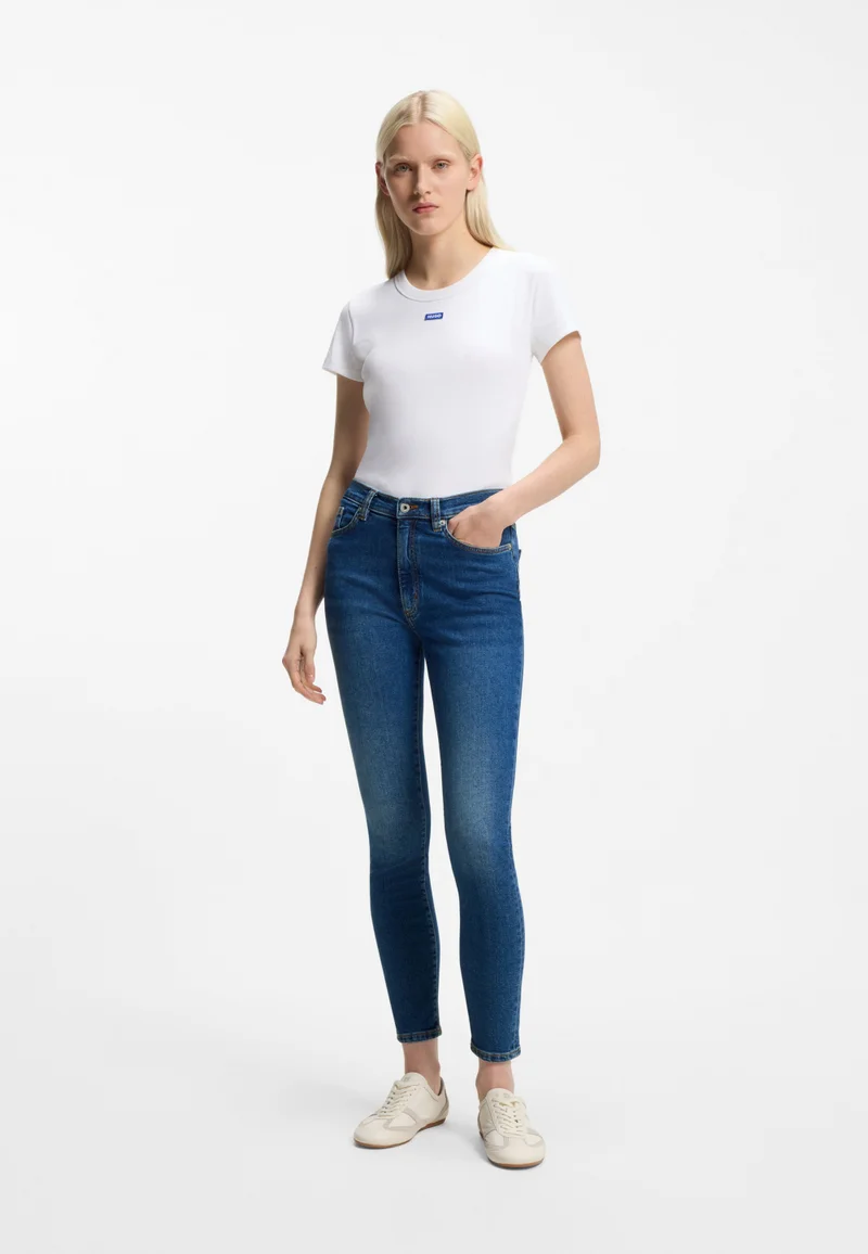 HUGO Blue Skinny-fit jeans in medium-blue stretch denim for Women | Best Price UAE