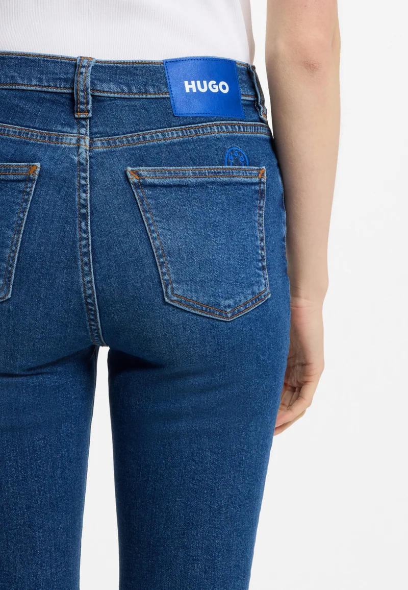 HUGO Blue Skinny-fit jeans in medium-blue stretch denim for Women | Best Price UAE