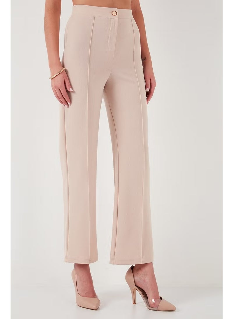 Lela Standard Fit Grass High Waist Straight Leg Trousers Women's Trousers 5865972 - Image 3