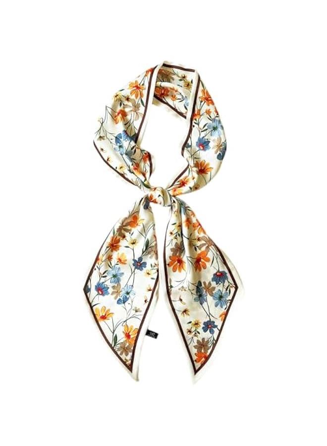 Arabest Silk Scarf Hair Fashion Headwrap Women Lightweight Neck Tie - Image 1