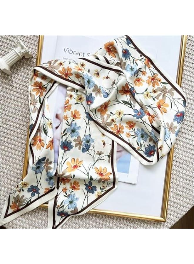 Arabest Silk Scarf Hair Fashion Headwrap Women Lightweight Neck Tie - Image 5