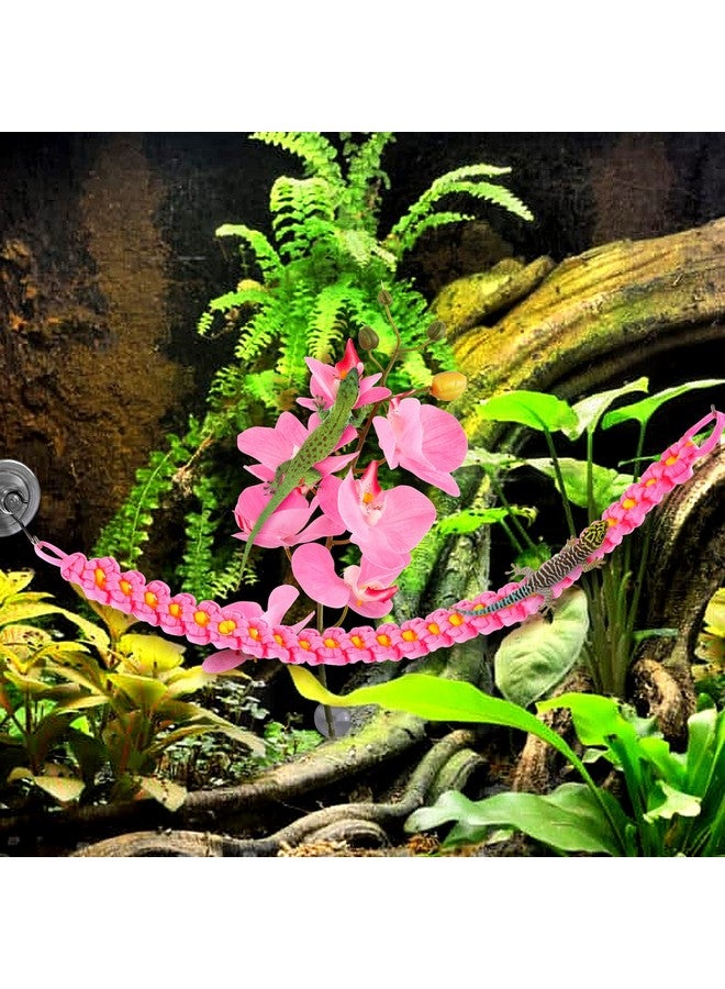 Reptile Plants,Amphibian Hanging Plants, Reptile Terrarium Plants Gecko Tank Accessories with Suction Cups Plants Terrarium Decor for Hermit Crab Lizards Geckos Snake Reptile - Image 2