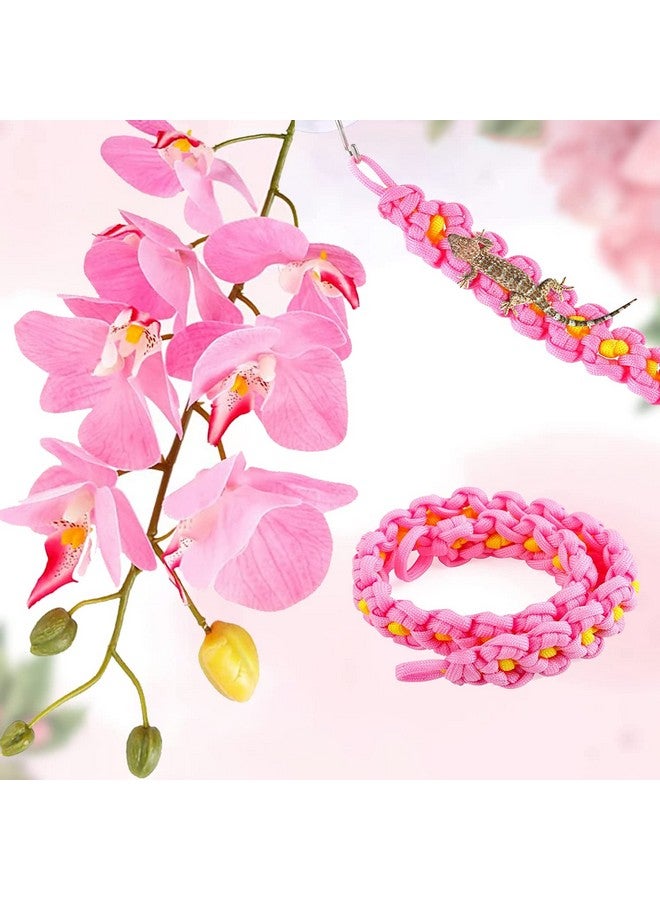 Reptile Plants,Amphibian Hanging Plants, Reptile Terrarium Plants Gecko Tank Accessories with Suction Cups Plants Terrarium Decor for Hermit Crab Lizards Geckos Snake Reptile - Image 1