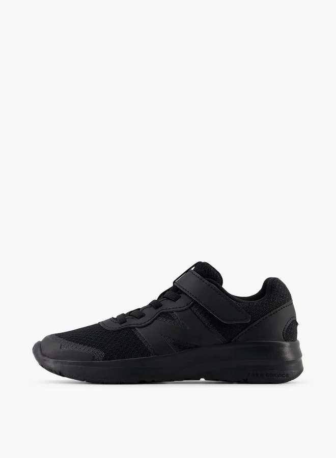 New Balance Boys' Logo Accent School Shoes with Hook and Loop Closure