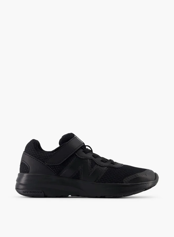 New Balance Boys' Logo Accent School Shoes with Hook and Loop Closure