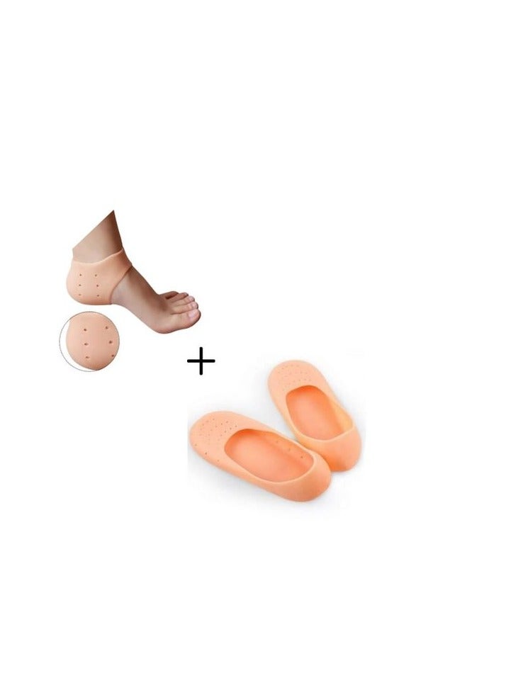Special Offer Full Silicone Socks + Silicone Heel - Absorbs Bacteria  - Image 1