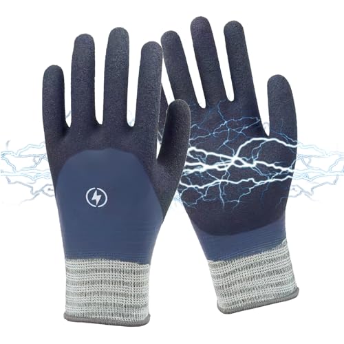 CoolShef 1000V Electric Gloves Shock Proof, Non-slip Insulated Electrician Gloves, Rubber Electrical Work Safety Gloves for Men - Image 1